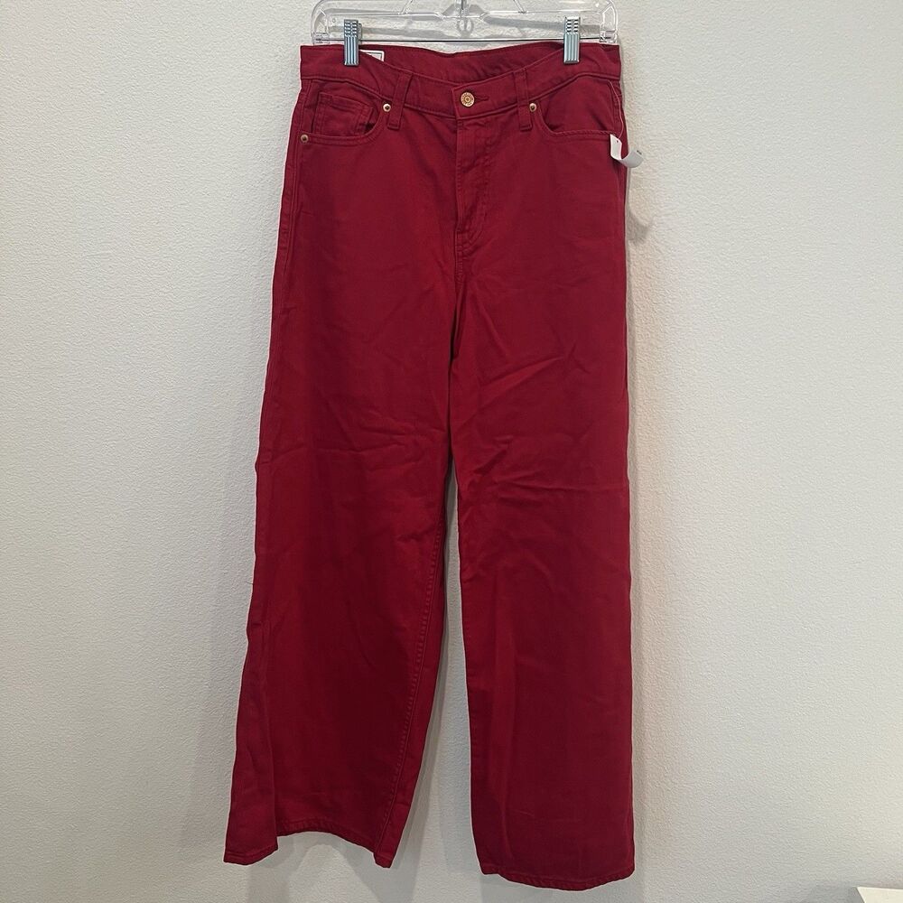 NWT Gap Denim Baggy Mid Rise Wide-Leg  Jeans, Sz 26/ 2R Preppy Casual Work